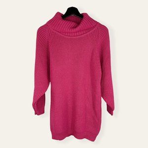 Vintage 90s Saks Fifth Avenue Long Knit Wool Blend Sweater Medium